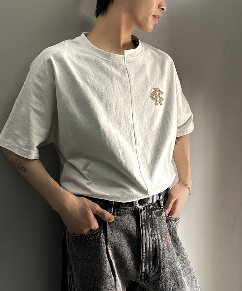 《JaVaジャバコラボ》【メンズ】綿100％!切替BODYロゴTシャツ（半袖） jm1330014