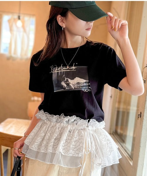 【mily bilet】1つで何通りも♪わたしだけのかわいいを！マルチウェイフリルレースストラップ mi1019098