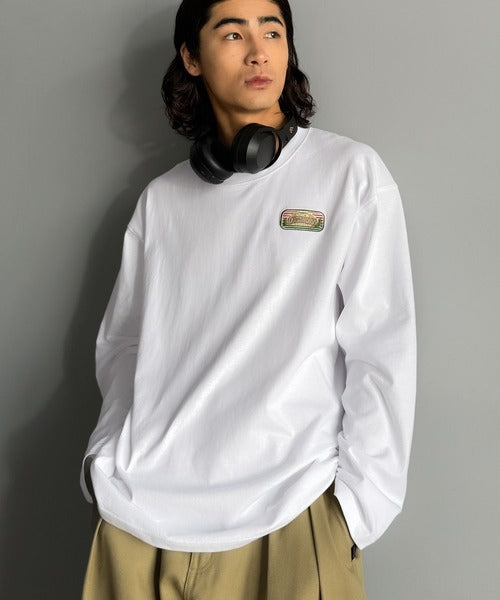 《JaVaジャバコラボ》程よいストリート感で幅広いスタイルにマッチ。 綿100%アドベンチャーマウンテンTシャツ（長袖） jo1150068