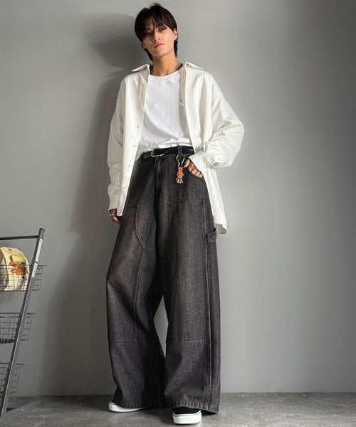 【Classical Origin】「遊び心満載。」ダブルニーワイドペインターデニム／Double Knee Wide Painter Denim co0900003