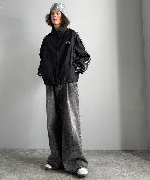 【Classical Origin】「大人ストリート。」サイドライン仕様ナイロントラックジャケット／Side Line Accents Nylon Track Jacket co1150063