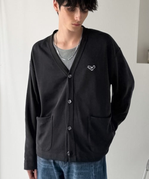 【Classical Origin】「シンプルって奥深い。」刺繍入りスウェットカーディガン（長袖）／Embroidered Design Sweat Cardigan co1150064