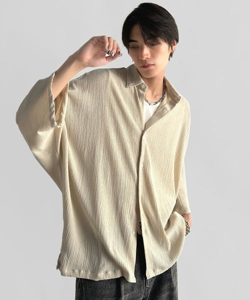 Wrinklefinish Dolman Sleeve Shirt／リンクル加工ドレープドルマンシャツ co1150009