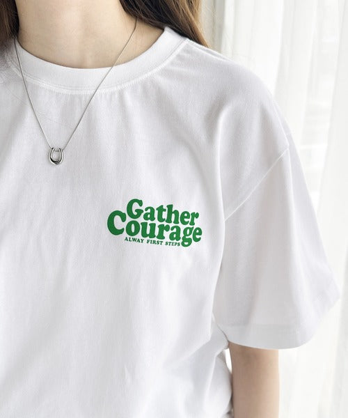 大人カジュアル。綿100％ワンポイントロゴTシャツ mo1310041