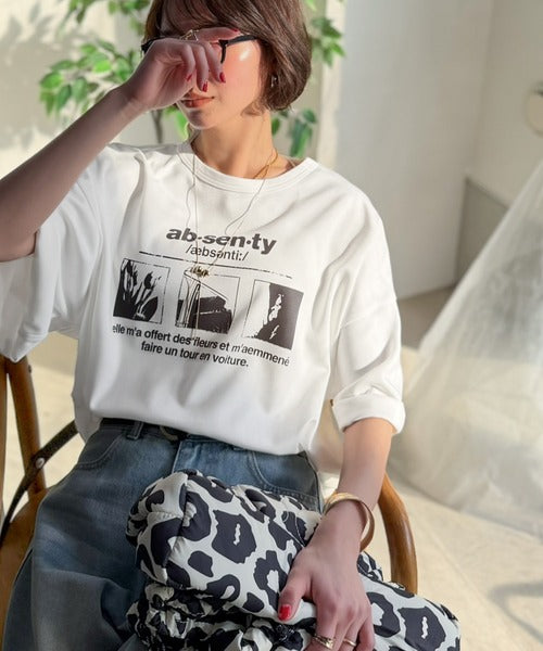 ただのTシャツで、終わらない。フォトグラフィックオーバーサイズダンボールTシャツ(半袖) ce1330075