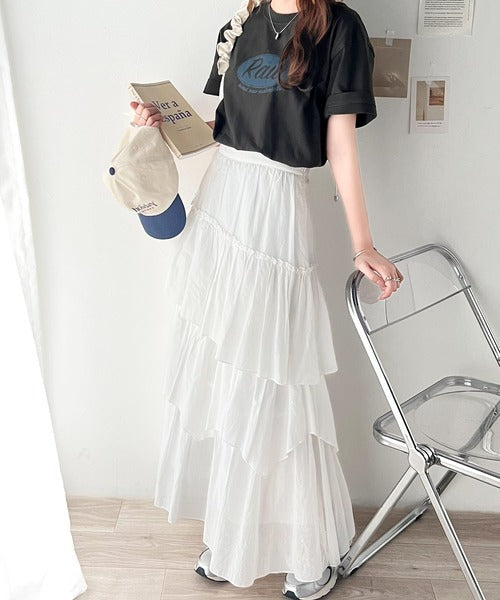 レトロムードが際立つ。綿100%オーバルロゴTシャツ mo1310042