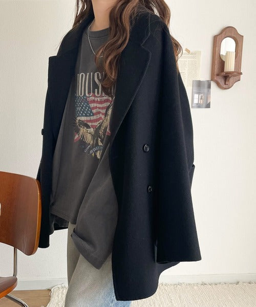 《JaVaジャバコラボ》ゆるっとカジュアルに着こなす。綿100%ピグメント加工グラフィックプリントTシャツ（長袖） jv1050407