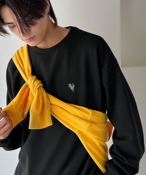 【Classical Origin】バックスタイルで魅せるベーシックな一枚。Rooster Back Embroidered Sweat Trainer／ルースターバック刺繍スウェットトレーナー co1010039