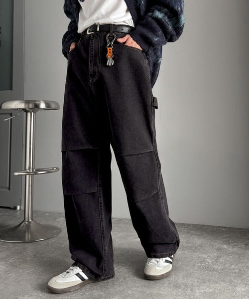 【Classical Origin】「こなれカジュアル。」ペインターパラシュートタックデニムパンツ／Painter Parachute Tuck Denim Pants co1150062