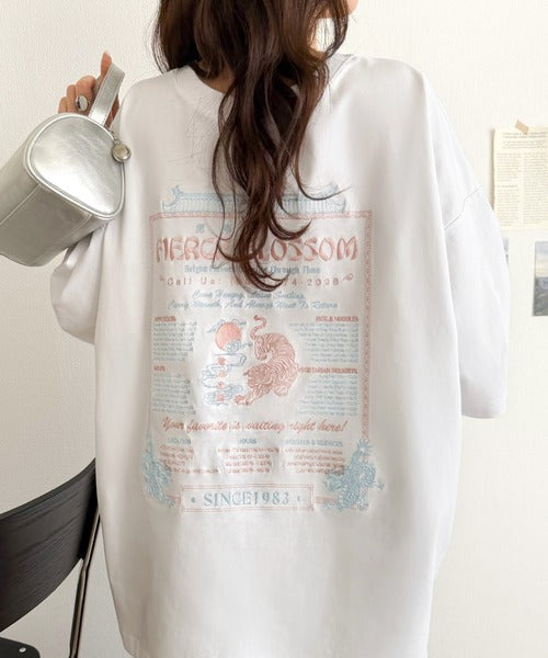 《JaVaジャバコラボ》着るだけで主役級。前後2way刺繍グラフィックオーバーサイズTシャツ jv1260547