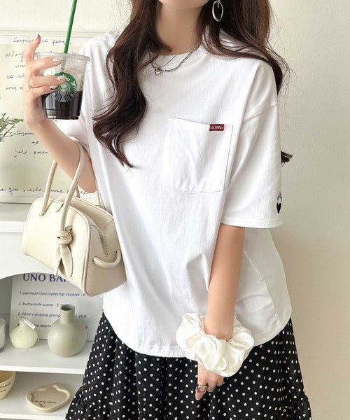 《JaVaジャバコラボ》男女でお揃いできちゃう！バックプリントで差がつく個性派T♪ 裾スピンドル フロッキーバックプリントビッグTシャツ jv1260543