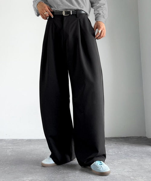 【Classical Origin】「進化系ベーシック。」セミカーブライン ワンタックスラックス／Curved Line One-Tuck Slacks co0780001
