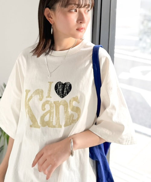 《JaVaジャバコラボ》大人カジュアルにちょうどいい。綿100％ ヴィンテージ風ハートTシャツ jv1050369