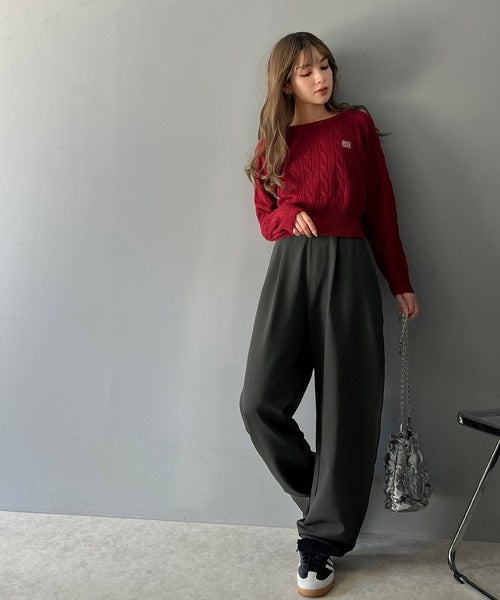 至福の履き心地。ウエストゴムポンチカーブパンツ ce0940214
