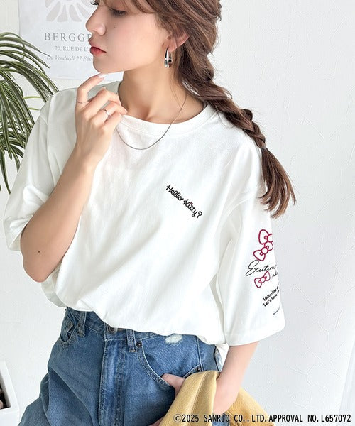 【Sanrio characters/サンリオキャラクターズ】大人可愛い！かくれんぼシリーズランダム刺繍ビッグTシャツ（半袖） ce1350003