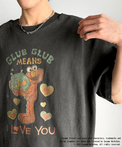 大人カジュアルにハマる。綿100％セサミキャラピグメント加工ビッグTシャツ cm1330004