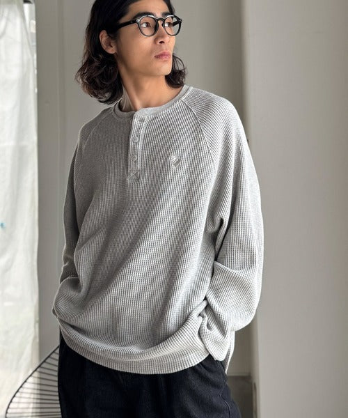 【Classical Origin】「ヘビーウェイト一択。」綿100％ワッフル素材ラグランビッグTシャツ／Cotton 100% Waffle Raglan Big T-Shirt co0780015