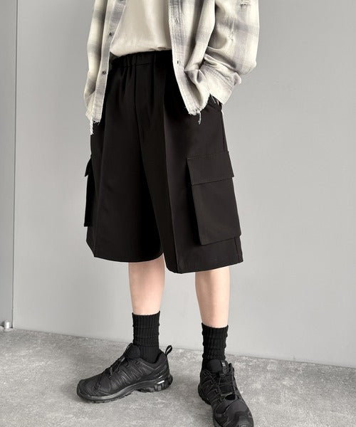 「整う、ラフ感。」カーゴポケット ルーズシルエット ハーフスラックス／Cargo Pocket Loose Silhouette Half Slacks co1150030