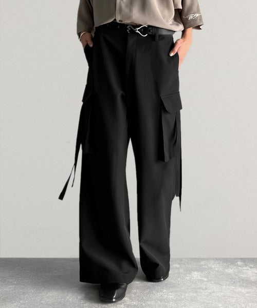 Big Pocket Parachute Wide Trousers／ビッグポケット付パラシュートワイドスラックス co1150004