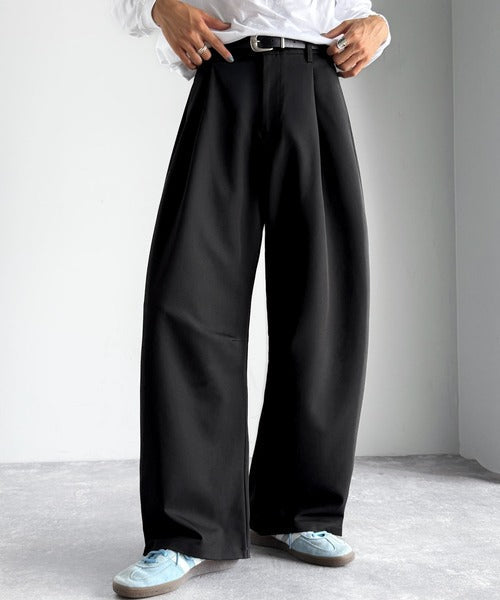 【Classical Origin】「進化系ベーシック。」セミカーブライン ワンタックスラックス／Curved Line One-Tuck Slacks co0780001
