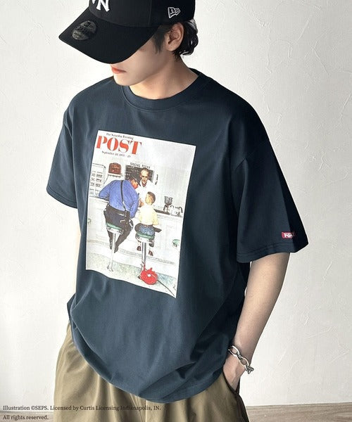 『THE SATURDAY EVENING POST』×クラシカルエルフ 別注グラフィックTシャツ【Runaway】 ce1260278