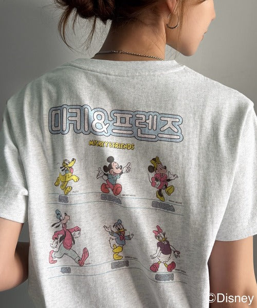 韓国風が今っぽい。ディズニーキャラクターデザイン半袖Tシャツ ce1330036