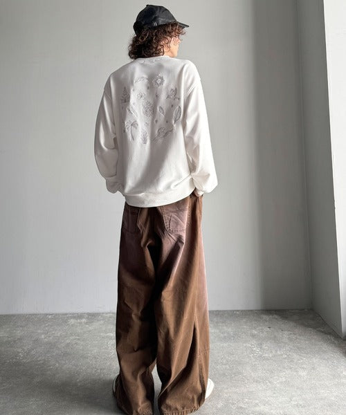 【Classical Origin】「背中で魅せる。」バック刺繍入りスウェットトレーナー（長袖）／Back Embroidery Sweat Trainer co1150043