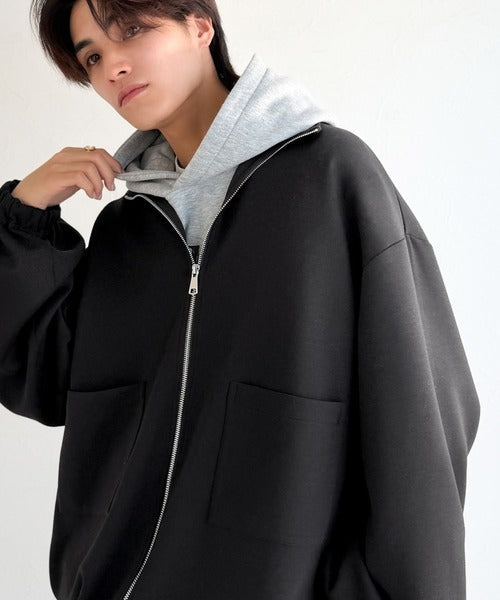 ポケットデザインWジップダンボールジャケット / Pocket Design Double Zip Jacket ao1010534