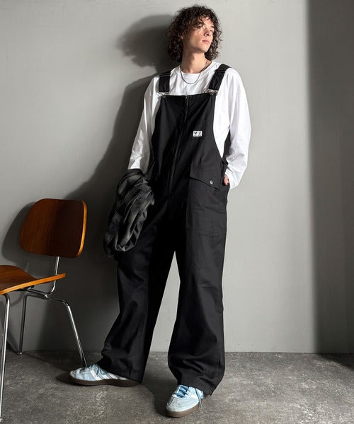 【Classical Origin】Front-Zip Loose Overalls／フロントジップ仕様ルーズオーバーオール co0780008