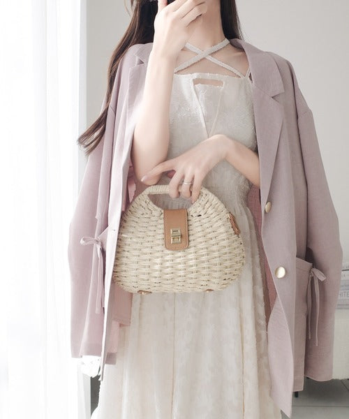 【mily bilet】華やかに魅力引き立つ。シアージャガードチョーカーキャミワンピース(ロング) mi1019067