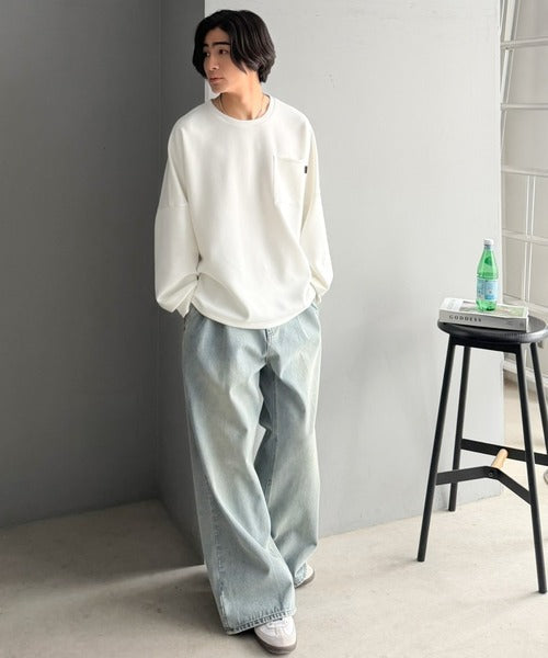 胸ポケット付きドルマンスリーブダンボールトップス / DOLMAN SLEEVE PULLOVER co1010073