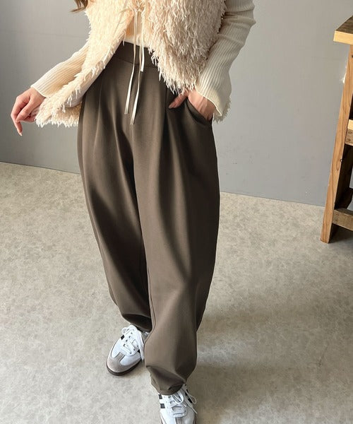 至福の履き心地。ウエストゴムポンチカーブパンツ ce0940214