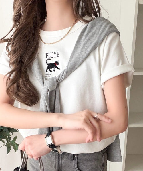 可愛いだけとは言わせない！刺繍コンパクトフライスTシャツアニマルシリーズ（半袖） ce1050360