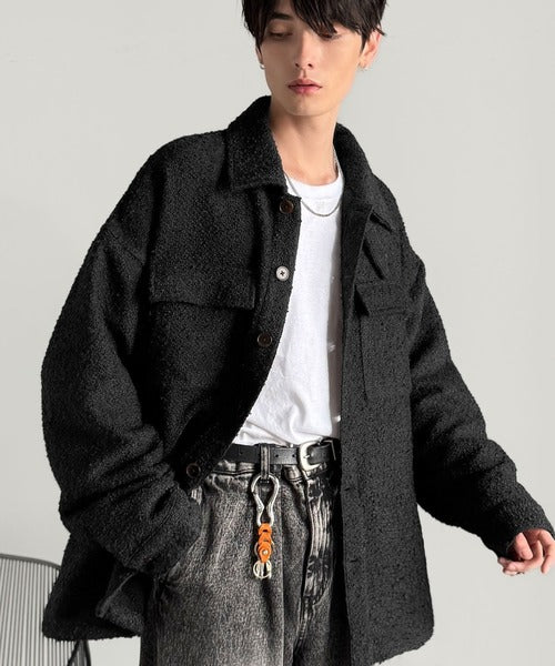 【Classical Origin】クラシカルなディテールと奥行きのある素材で魅せる。Boucle CPO Jacket／ブークレ―素材CPOジャケット co1010034