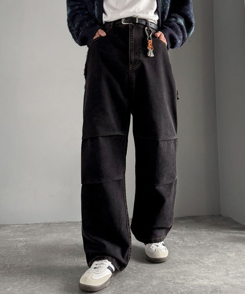 【Classical Origin】「こなれカジュアル。」ペインターパラシュートタックデニムパンツ／Painter Parachute Tuck Denim Pants co1150062