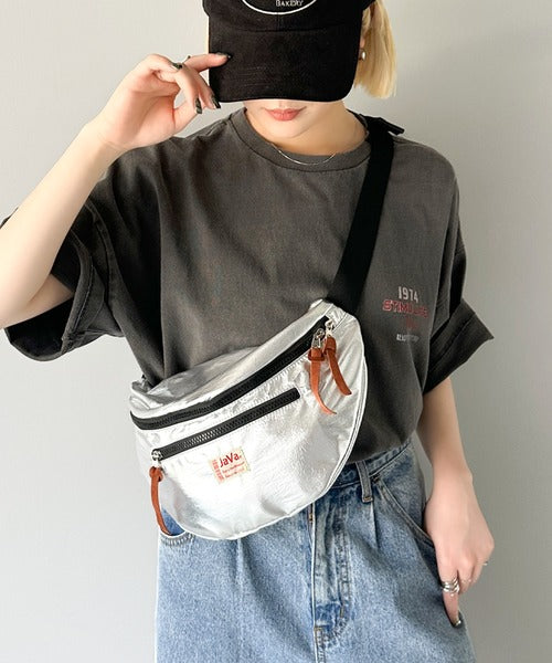 《JaVaジャバ コラボ》お出掛けの相棒。ユニセックスウエストボディバッグ jv1159002
