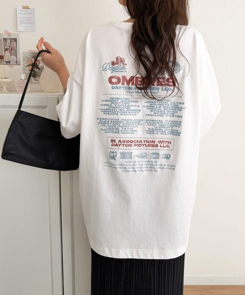《JaVaジャバコラボ》お洒落見え抜群。大人カジュアルなゆったり半袖T。バック刺繍ビッグTEE（半袖） jv1260550