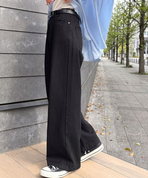 美シルエット。ハイウエストルーズデニムパンツ ce0900001