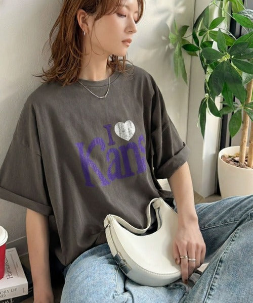 《JaVaジャバコラボ》大人カジュアルにちょうどいい。綿100％ ヴィンテージ風ハートTシャツ jv1050369