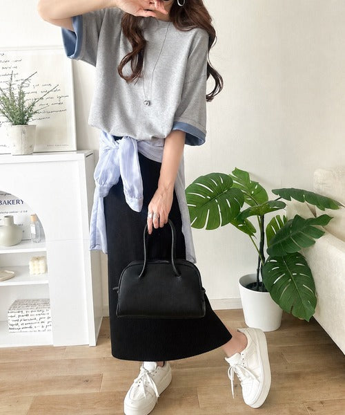 《JaVaジャバコラボ》ゆるシルエットに、ひとさじのアクセント。オーバーサイズ配色BIGTEE jv1110190