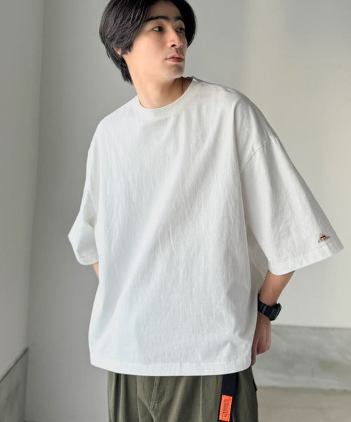 《JaVaジャバコラボ》ルーズなシルエットでこなれた抜け感を演出。綿100％ ヘビーウェイト素材 スーパーワイドTシャツ jo1320008
