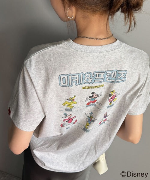 韓国風が今っぽい。ディズニーキャラクターデザイン半袖Tシャツ ce1330036