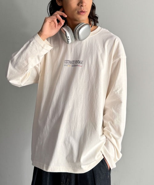 《JaVaジャバコラボ》ヴィンテージ感漂う綿100%クラシックカーグラフィックTシャツ（長袖） jo1150067