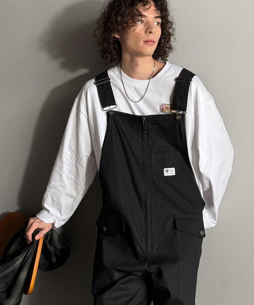 【Classical Origin】Front-Zip Loose Overalls／フロントジップ仕様ルーズオーバーオール co0780008