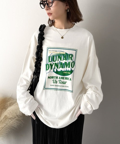 《JaVa ジャバコラボ》キャッチーな大人Tee。綿100%ピグメントロゴビッグTシャツ jv1029024