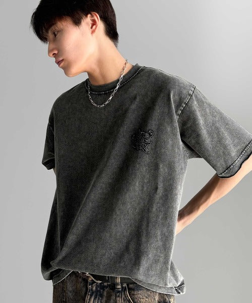 Snow Powder Washed 100% Cotton Vintage T-Shirt／スノーウォッシュ加工ヴィンテージ綿100％Tシャツ co1150019