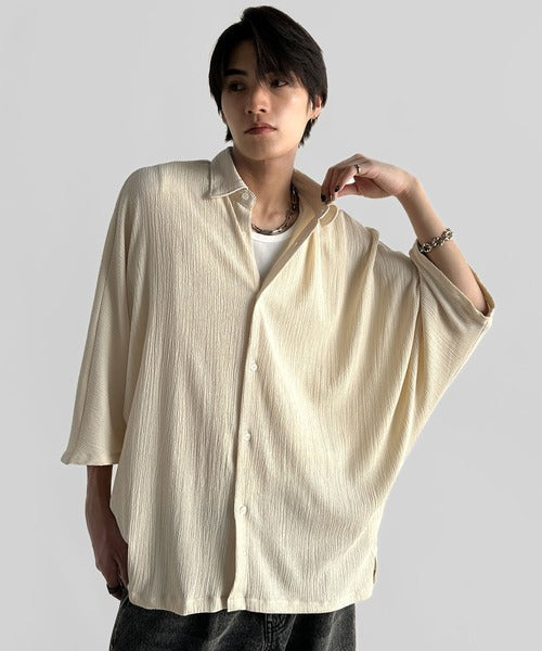 Wrinklefinish Dolman Sleeve Shirt／リンクル加工ドレープドルマンシャツ co1150009