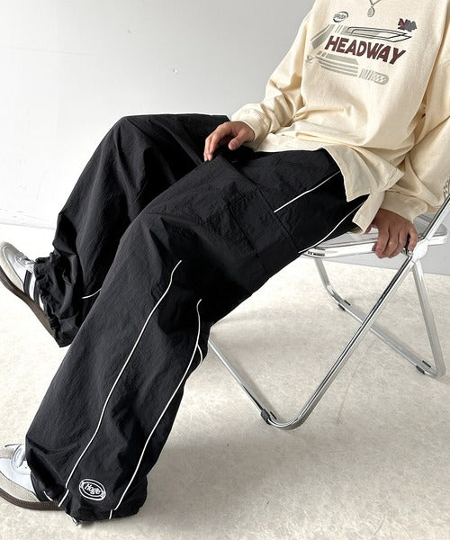 《Javaジャバコラボ》スポーティなエッジを効かせる。配色パイピングカーゴパンツ（セットアップ可） jm1240033