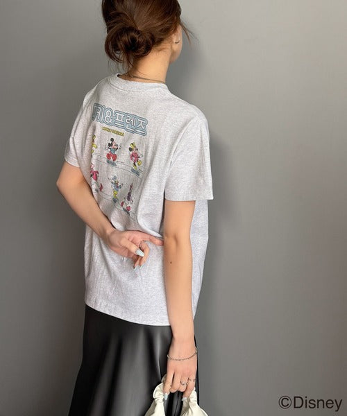 韓国風が今っぽい。ディズニーキャラクターデザイン半袖Tシャツ ce1330036