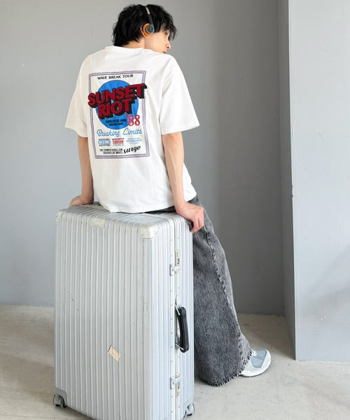 《JaVaジャバコラボ》【接触冷感機能付き】ツアーロゴ刺繍 ヘビーウェイト素材 ヘンリーネックTシャツ（半袖） jo1320023
